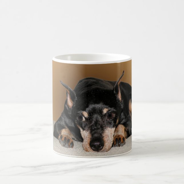 Miniature Pinscher aka Min Pin Coffee Mug (Center)