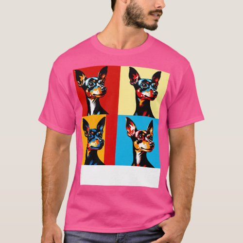 Miniature Pinscher Art Dog Lovers T_Shirt