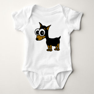Miniature Pinscher Baby Bodysuit