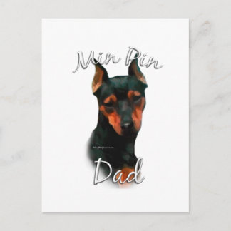 Miniature Pinscher (blk) Dad 2 Postcard