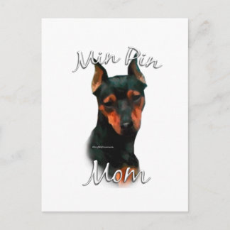 Miniature Pinscher (blk) Mom 2 Postcard