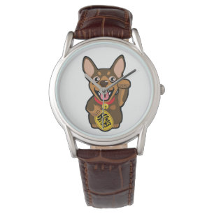 Miniature Pinscher Chocolate Min Pin Dog Watch