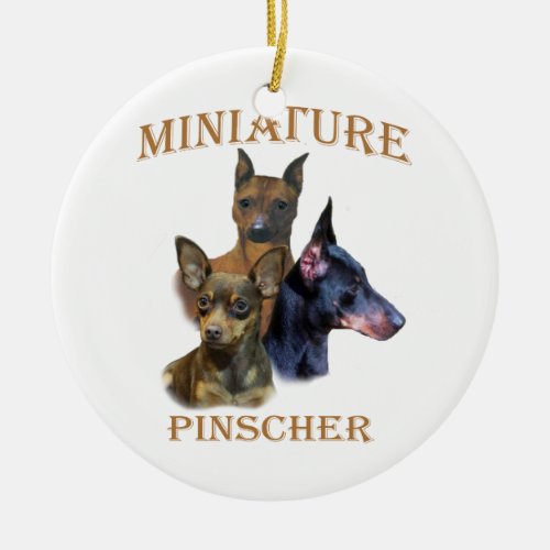 Miniature Pinscher Christmas Ornaments