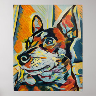 Miniature Pinscher Custom Art Poster