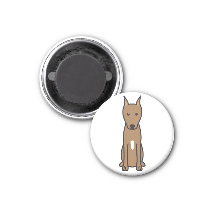 Miniature Pinscher Dog Cartoon Magnets