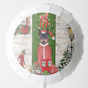 Miniature Pinscher Dog Christmas Balloon