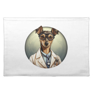 Miniature Pinscher Dog Doctor Cloth Placemat