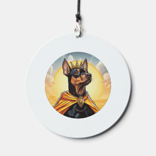 Miniature Pinscher Dog King Wind Chime