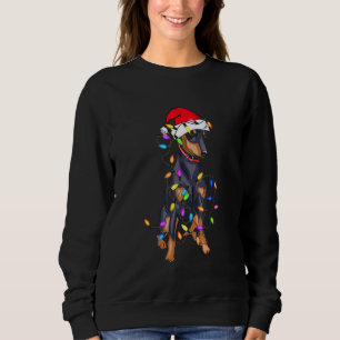 Miniature Pinscher Dog Light Decor Christmas Dog Sweatshirt