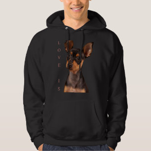 Miniature Pinscher Dog Mom Dad Love Puppy Pet Hoodie