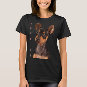 Miniature Pinscher Dog Mom Dad Love Puppy Pet T-Shirt
