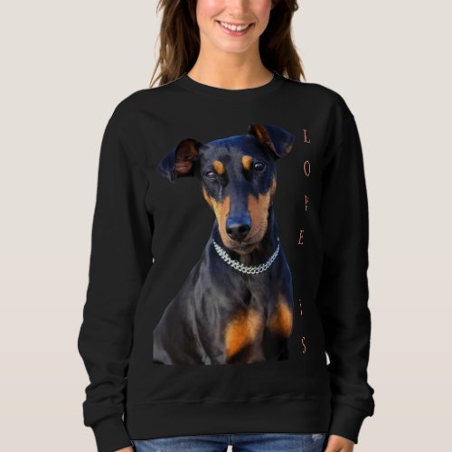 Miniature Pinscher Dog Mom Dad T Love Puppy Pet 2 Sweatshirt