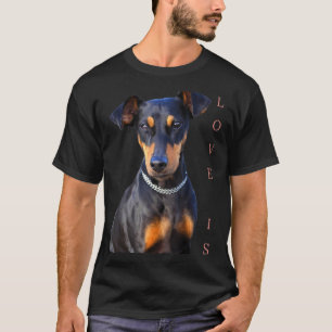Miniature Pinscher Dog Mom Dad T Love Puppy Pet 2 T-Shirt