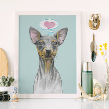 Miniature pinscher Dog portrait Cute puppy love