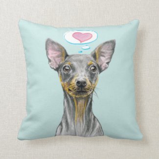 Miniature pinscher Dog portrait Cute puppy love