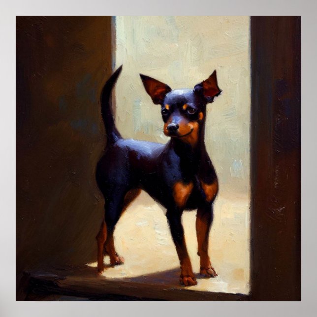 Miniature Pinscher Dog Poster (Front)