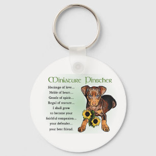 Miniature Pinscher Gifts Keychain