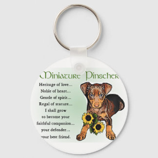 Miniature Pinscher Gifts Keychain