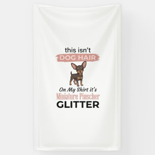 Miniature Pinscher Glitter Funny Dog Shirt Design_ Banner