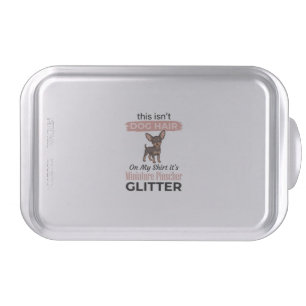 Miniature Pinscher Glitter Funny Dog Shirt Design_ Cake Pan