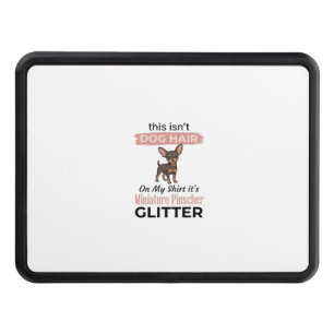 Miniature Pinscher Glitter Funny Dog Shirt Design_ Hitch Cover
