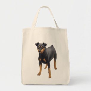Miniature Pinscher Grocery Tote Bag