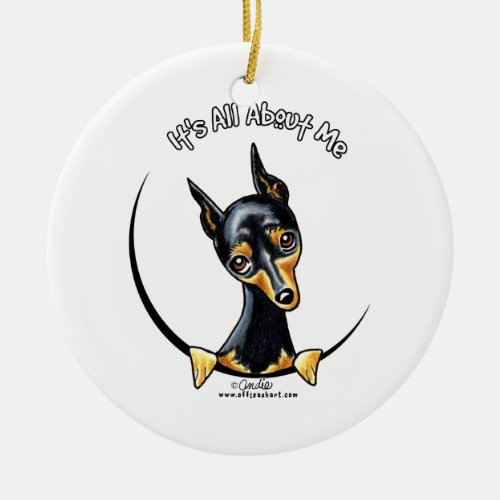 Miniature Pinscher IAAM Ceramic Ornament