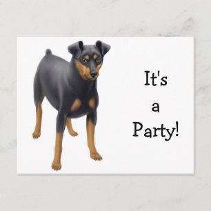Miniature Pinscher Invitation