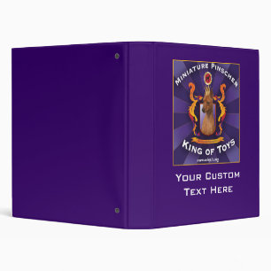 Miniature Pinscher, King of Toys Binder