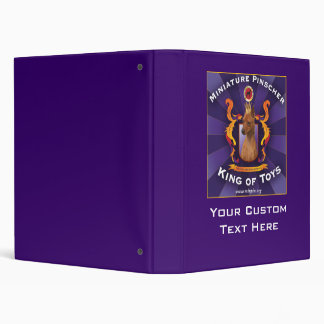Miniature Pinscher, King of Toys Binder