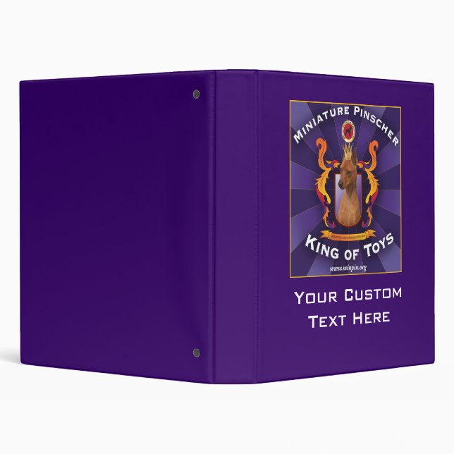 Miniature Pinscher, King of Toys Binder (Background)
