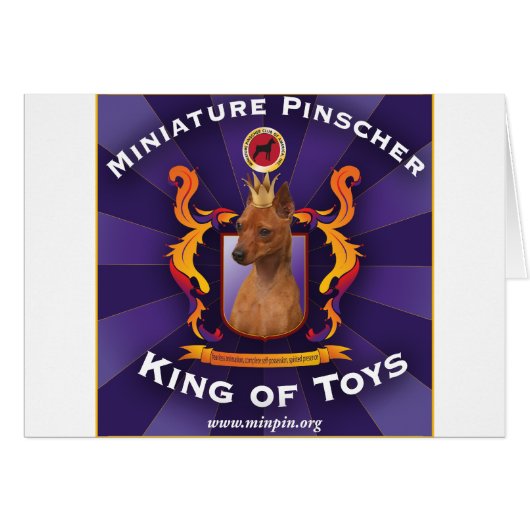 Miniature Pinscher: King of Toys Cards (Front Horizontal)