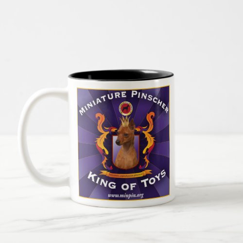 Miniature Pinscher King of Toys Two_Tone Coffee Mug