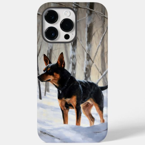 Miniature Pinscher Let It Snow Christmas Case_Mate iPhone 14 Pro Max Case