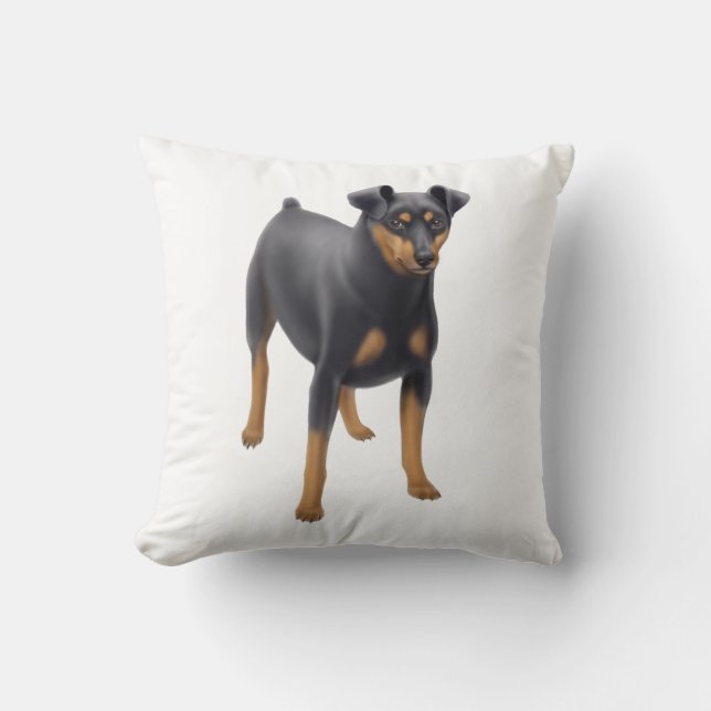 Miniature Pinscher Min Pin Pillow (Front)