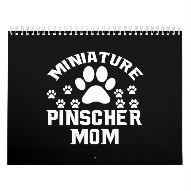 miniature pinscher mom calendar (Cover)