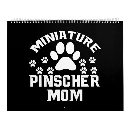 miniature pinscher mom calendar