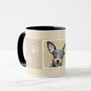 Miniature Pinscher Painting Cute Original Dog Art Mug