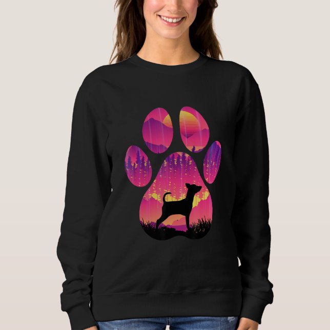 Miniature Pinscher Paw Mom Dad Dog  Women Men Sweatshirt (Front)