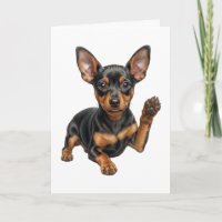 Miniature Pinscher Puppy Min Pin Dog Dad Mom Hello