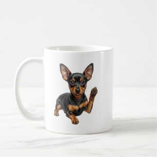 Miniature Pinscher Puppy Min Pin Dog Dad Mom Hello Coffee Mug
