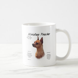 Miniature Pinscher (red) History Design Coffee Mug