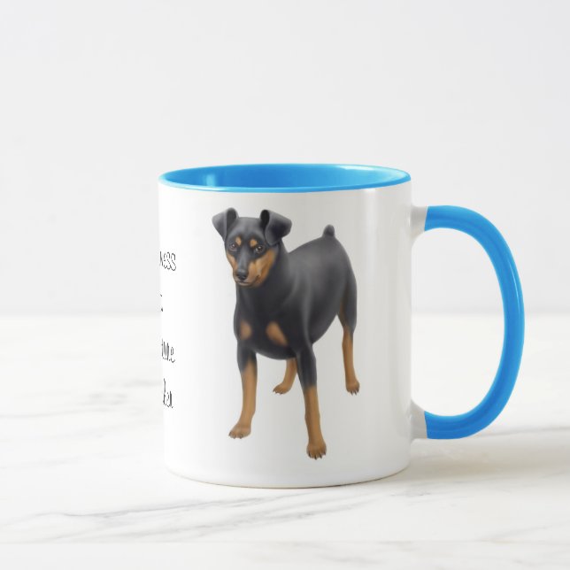 Miniature Pinscher Ringer Mug (Right)