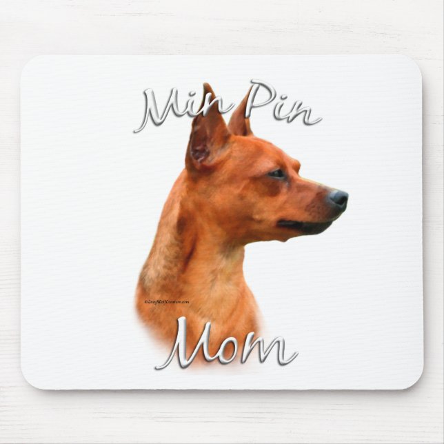 Miniature Pinscher (rust) Mom 2 Mouse Pad (Front)