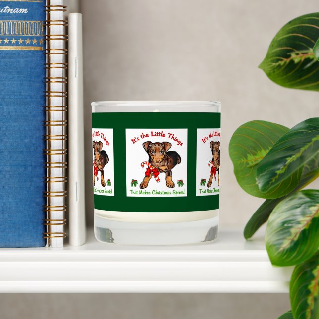 Miniature Pinscher Scented Candle (Shelf)