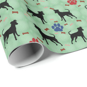 Miniature Pinscher Shadow Wrapping Paper