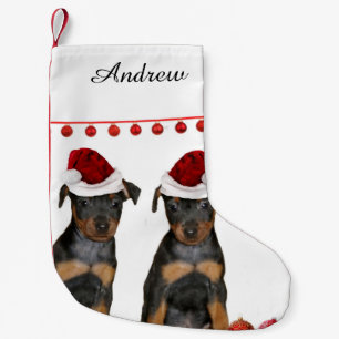 Miniature Pinscher Small Christmas Stocking