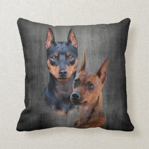 Miniature Pinscher Throw Pillow