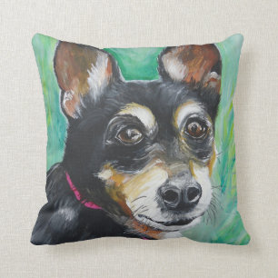 Miniature Pinscher Throw Pillow