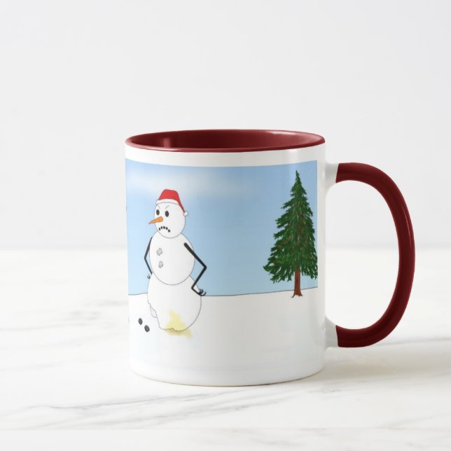 Miniature Pinscher Winter Scene Mug (Right)